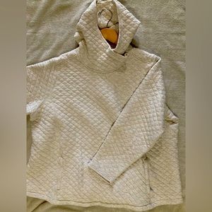 Quilted Oatmeal Colored Duluth Hooded Sweater